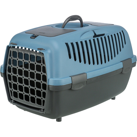 Transportný box CAPRI II, XS-S: 37x34x55cm (max. 8kg), tmavo sivá/modrá
