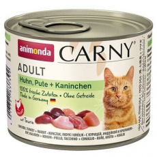 ANIMONDA konzerva CARNY Adult - kuracie, morčacie + králičie 200g ANIMONDA konzerva CARNY Adult - kuracie, morčacie + králičie 200g