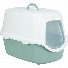 WC VICO kryté s dvierkami, bez filtra 40 x 40 x 56 cm, šalviová/biela