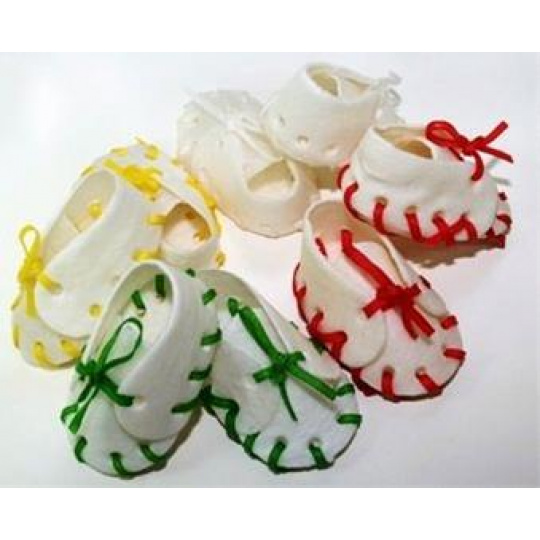 Pamlsok Salač Topánka biela z kože 7 cm, 25 ks Pamlsok Salač Topánka biela z kože 7 cm, 25 ks