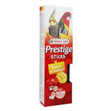 Pamlsok VL Prestige Sticks Big Parakeets with Mango & Rosehip topping 2 ks - tyčinka pre stredné papagáje s mangom a šípkami 140 g