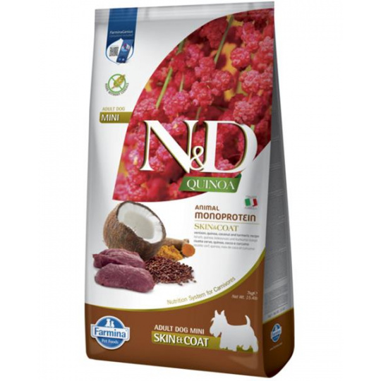N&D Quinoa DOG Mini Skin & Coat Venison & Coconut 7kg N&D Quinoa DOG Mini Skin & Coat Venison & Coconut 7kg