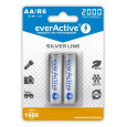 Nabíjecí baterie everActive Ni-MH R6 AA 2000 mAh Silver Line - 2 kusy