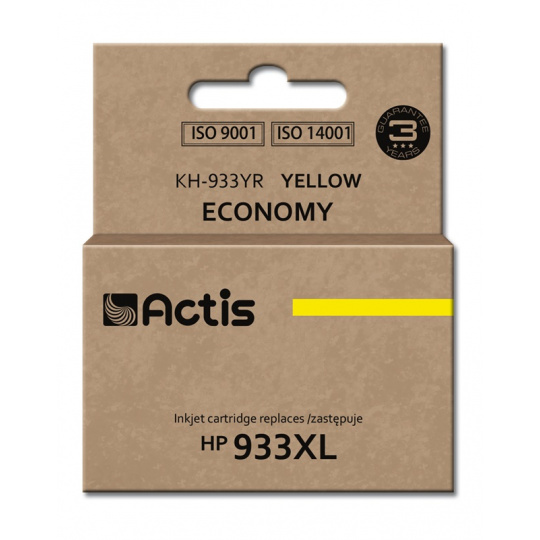 Actis KH-933YR Inkoust (náhrada za HP 933XL CN056AE; standardní; 13 ml; žlutý)