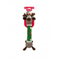 Hračka Kong Dog Holiday Shaker Luvs Reindeer s pískatkom, polyester, M