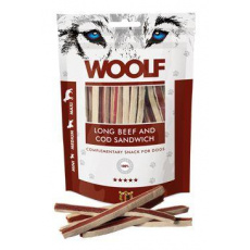 WOOLF pochúťka Soft Beef and Cod Sandwich 100g