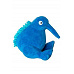 Hračka pes PLUSH plyš, pískacia, modrá 16cm Kiwi