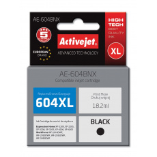 Activejet AE-604BNX inkoust pro tiskárny Epson (náhradní náplň Epson 604XL C13T10H14010) výtěžnost 500 stran; 18,2 ml; Supreme; černá barva