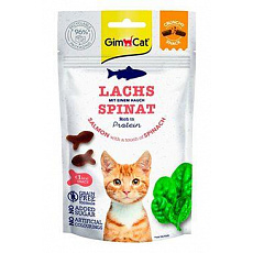 GimCat Crunchy Snacks losos&špenát 50g GimCat Crunchy Snacks losos&špenát 50g