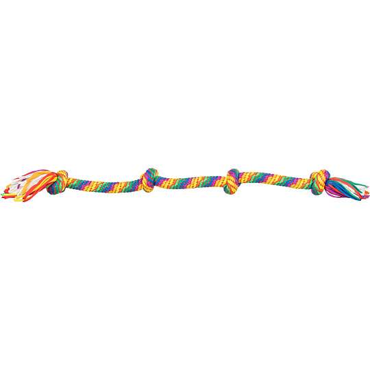 Hracia činka / preťahovadlo 91 cm, 4 uzly, multikolor - LIMITOVANÁ PONUKA