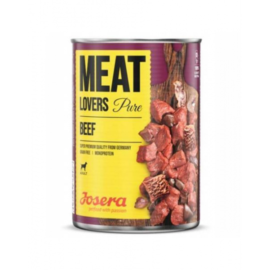 Josera konzerva Dog Meat Lovers Junior Pure Beef 400 g Josera konzerva Dog Meat Lovers Junior Pure Beef 400 g