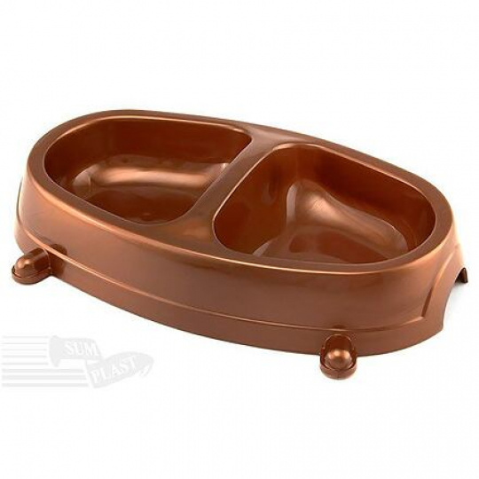 Miska plastová dvojitá pre mačku aj psa 0,30l SP Miska plastová dvojitá pre mačku aj psa 0,30l SP