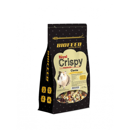 BIOFEED Royal Crispy Premium Cavia - krmivo pro morčata - 750g