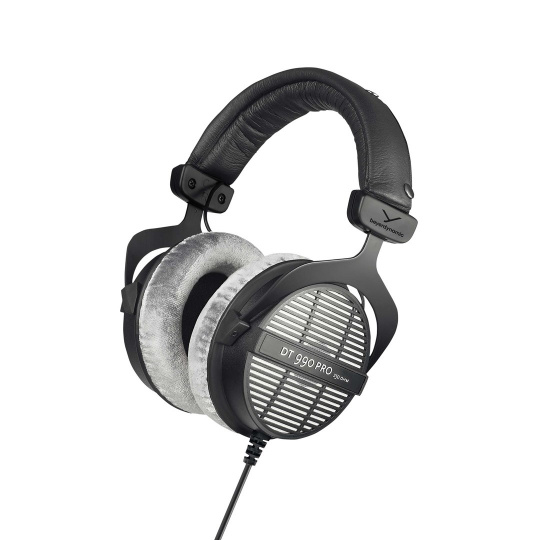 Beyerdynamic DT 990 PRO Sluchátka Kabel Přes hlavu Hudba Černá, Šedá