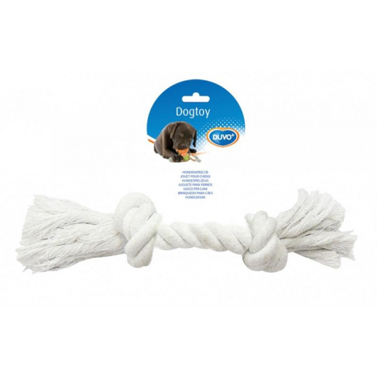 Hračka DUVO+ Lano s 2 uzlami na ťahanie biele XLarge 37 cm Hračka DUVO+ Lano s 2 uzlami na ťahanie biele XLarge 37 cm