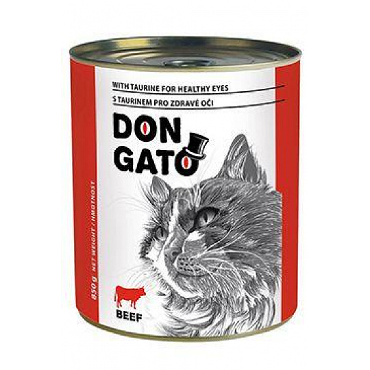 Don Gato cat konz. hovädzie 850g