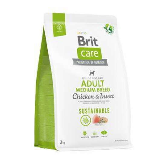 Brit Care Dog Sustainable Adult Medium Breed 3kg Brit Care Dog Sustainable Adult Medium Breed 3kg