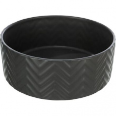 Keramická miska vrúbkovaná, čierna Keramická miska vrúbkovaná, čierna