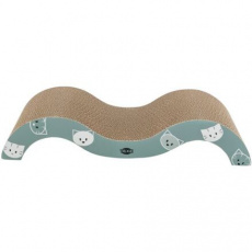 MIMI škrabací kartón vlna 50 x 9 x 23 cm, šalviová MIMI škrabací kartón vlna 50 x 9 x 23 cm, šalviová