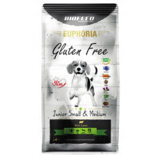 BIOFEED Euphoria Gluten Free Junior small & medium Lamb - suché krmivo pro psy - 12kg