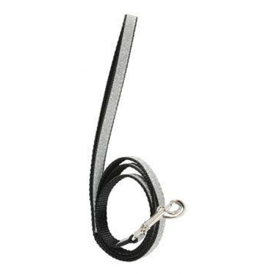 Vodítko mačka SHINY nylon čierne 1m Zolux