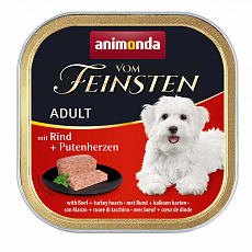 ANIMONDA paštéta ADULT - hovädzie, morčacie srdce pre psy 150g