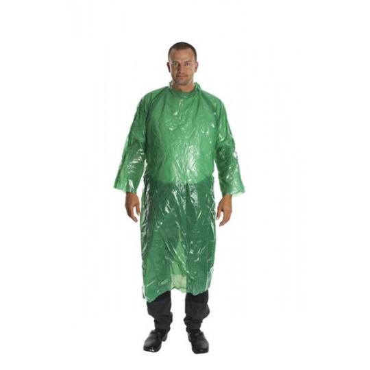 Plášť jednorazový ochranný zelený KRUTEX 130cm 25ks