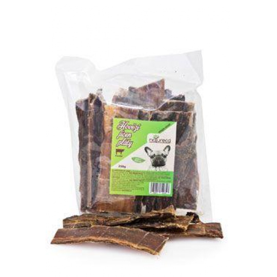 NATURECA pochúťka Hovädzí pažerák pláty sušené 250g NATURECA pochúťka Hovädzí pažerák pláty sušené 250g