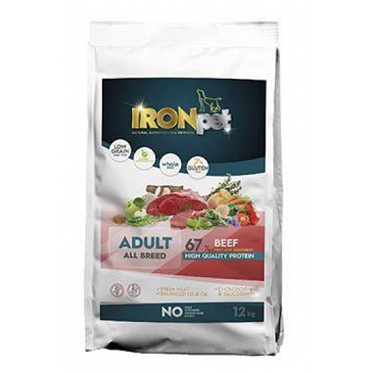 IRONpet Dog Adult All Breed Beef 12kg IRONpet Dog Adult All Breed Beef 12kg