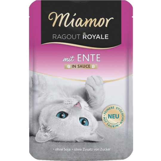 MIAMOR Ragout Royale Duck in sauce - mokré krmivo pro kočky - 100g