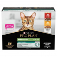 PURINA Pro Plan Sterilised Beef and Chicken Multipack - vlhké krmivo pro kočky - 10x85 g