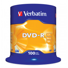 Verbatim DVD-R Matt Silver 4,7 GB 100 kusů