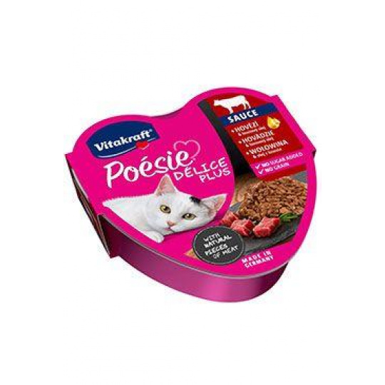 Vitakraft Cat Poésie Délice Plus Sauce hovädzie 85g Vitakraft Cat Poésie Délice Plus Sauce hovädzie 85g