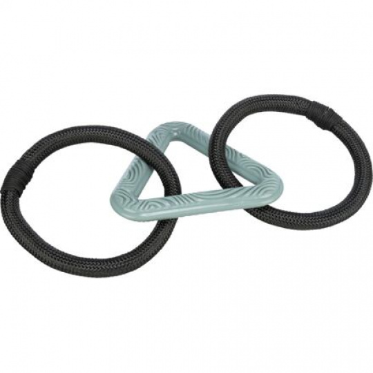 CityStyle preťahovadlo trojuholník s kruhmi, 44 cm, TPR/lano