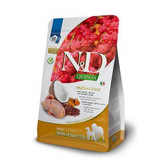 N&D Quinoa DOG Skin&Coat Quail Adult M/L 7kg