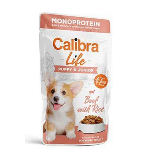 Calibra Dog Life kapsička Puppy&Junior Beef 150g