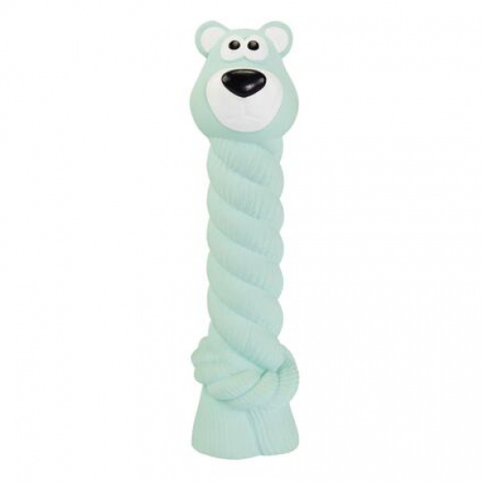 Medvedík s latexovým lanom a chrumkavým zvukom 15 cm, latex HipHop Medvedík s latexovým lanom a chrumkavým zvukom 15 cm, latex HipHop