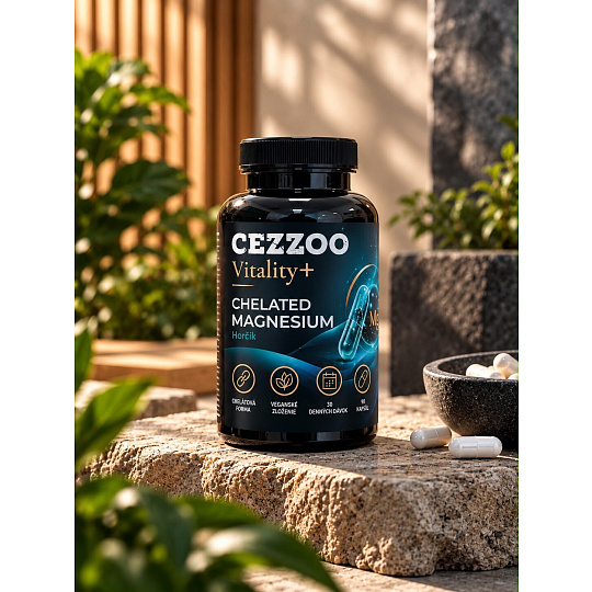 CEZZOO Vitality+ Chelated Magnesium 90 caps (Chelátový horčík)