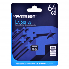 Patriot Memory PSF64GMDC10 64 GB MicroSDXC UHS-I Class 10 flash paměť