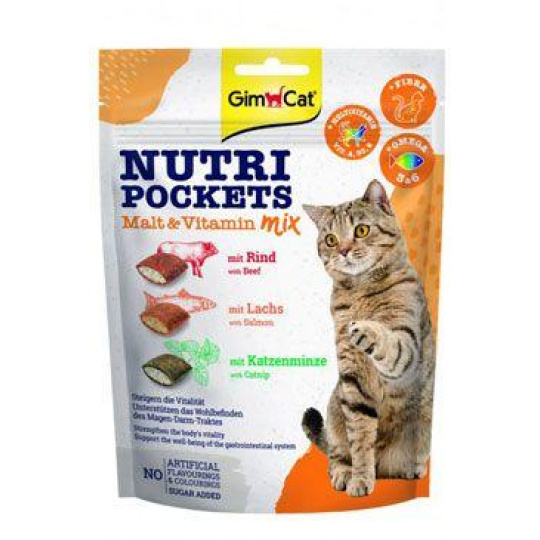 Gimcat Nutri Pockets Malt&Vitamin Mix 150g Gimcat Nutri Pockets Malt&Vitamin Mix 150g
