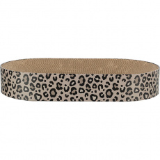 Kartónové škrabacie lôžko LEO, s catnipom, 63 x 10 x 35 cm, hnedá/leopardia Kartónové škrabacie lôžko LEO, s catnipom, 63 x 10 x 35 cm, hnedá/leopardia