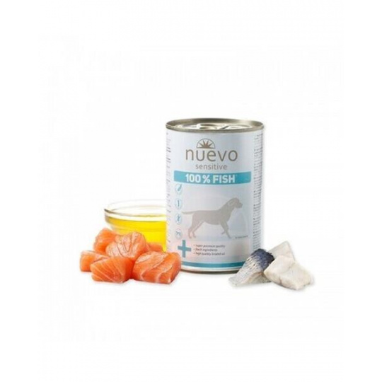 NUEVO dog Sensitive 100% Fish bal. 6 x 375 g konzerva NUEVO dog Sensitive 100% Fish bal. 6 x 375 g konzerva