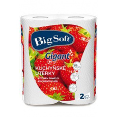 Utěrky kuchyňské papírové Big Soft Gigant 2ks