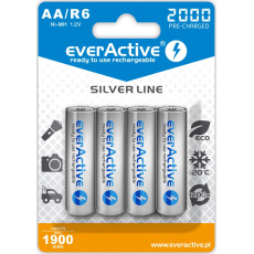Nabíjecí baterie everActive Ni-MH R6 AA 2000 mAh Silver Line