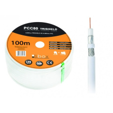 Libox Kabel koncentryczny PCC80 100m koaxiální kabel RG-6/U Bílá