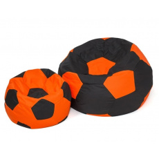 Sako taška pouf Ball black-orange L 80 cm