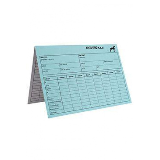 Karta pes - modrá A4 Karta pes - modrá A4