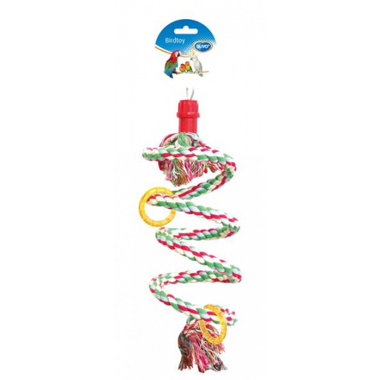 Hračka DUVO+ lano pre vtáky špirála 35 cm Hračka DUVO+ lano pre vtáky špirála 35 cm