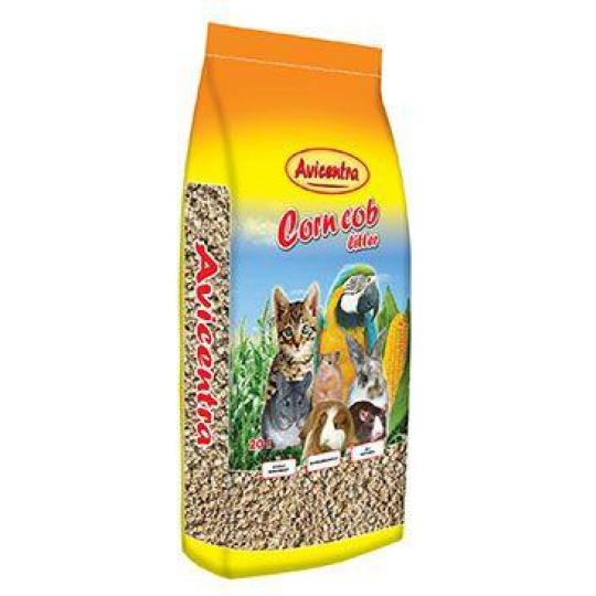 Avicentra kukuričná podstielka 20l jemná