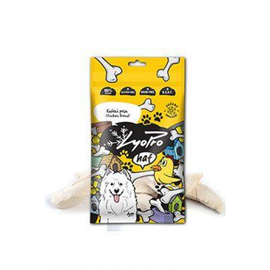 Lyopro DOG pôv. mrazom sušené Kuracie prsia 50g Lyopro DOG pôv. mrazom sušené Kuracie prsia 50g
